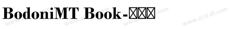 BodoniMT Book字体转换 BodoniMT Book字体转换